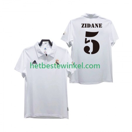 Real Madrid ZIDANE 5 2003 Voetbalshirts Retro Thuis 2002
